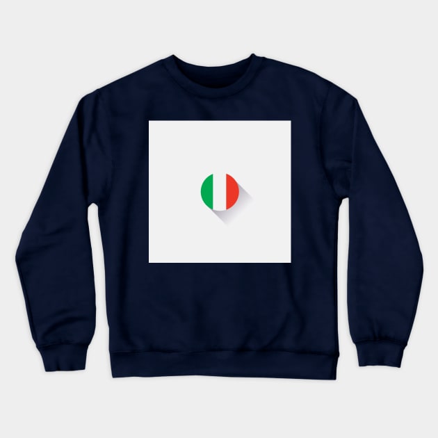 Minimal Italy Flag Crewneck Sweatshirt by TheVintageChaosCo.